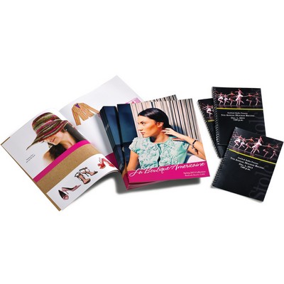 Full Color Standard Booklets w/Wire-O Black Binding (6" x 6")