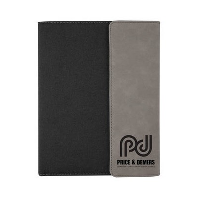 Canvas Portfolio with Leatherette Accent