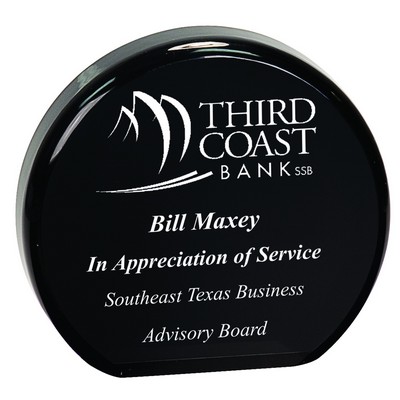 5 1/2" Black Acrylic Circle