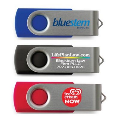Hanford 8GB USB Swivel Flash Drive