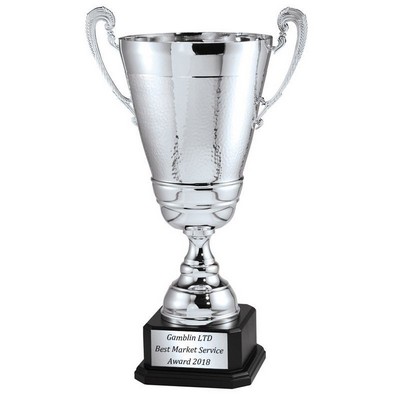 20 ½" Italian Silver Trophy Cup w/Blackwood Base
