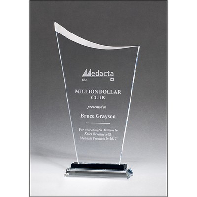Contemporary Clear Glass Award (9.375"x11.5")
