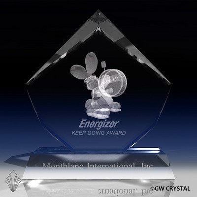 Elegant Series Crystal Award (5" x 4 ¾" x 2 3/8")