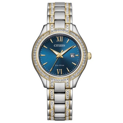 Citizen Ladies' Silhouette Crystal Eco-Drive Stainless Steel Bracelet Watc