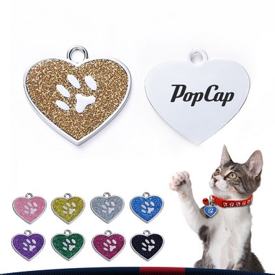 Heart Shaped Dog Tag