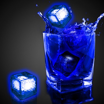Blank Blue Liquid Activated Light Up Ice Cube