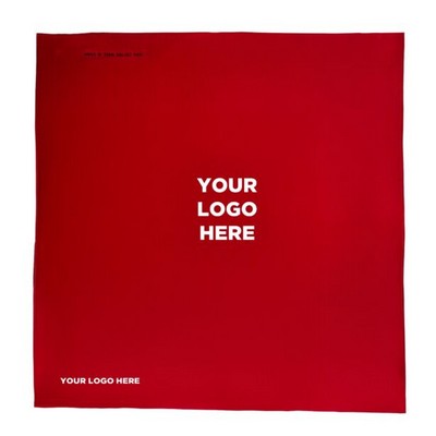22" Blank Solid Red Cotton Bandana(Blank)