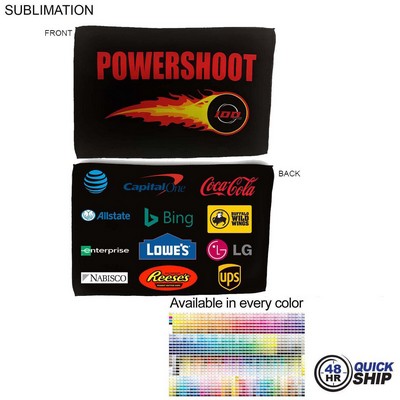 48Hr Quick Ship - Microfiber Moisture Wicking, Cooling, Sports Suede 2- Sided Towel, (12"x18")
