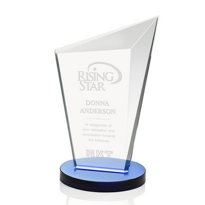 Nemesus Award w/Blue Base (5 1/4"x 8")