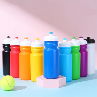 600ml Frosted Portable Squeeze Sport Water Bottle With Suction Nozzle