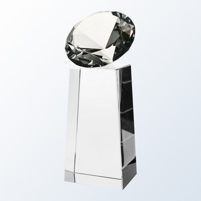 6'' Clear Diamond Slant Award