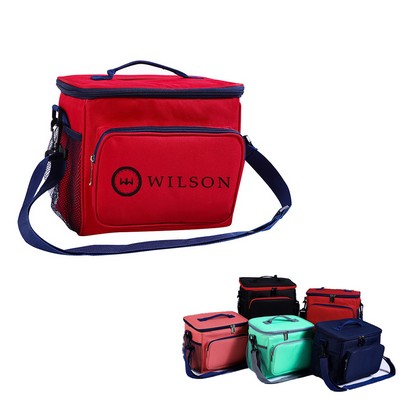 Outdoor Oxford Insulated Crossbody Bag w/ Front Pocket