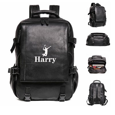 Business Leather Backpack
