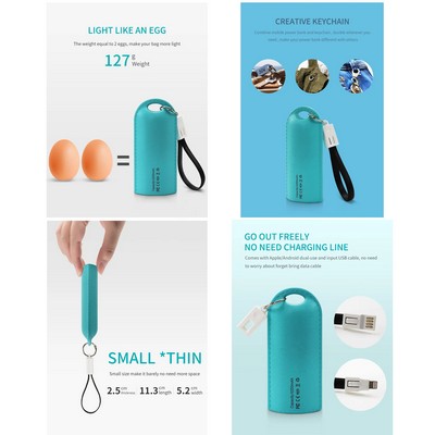 4000 mAh Power Bank Key Chains