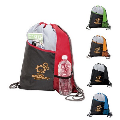 Polyester Sport Drawstring Backpack