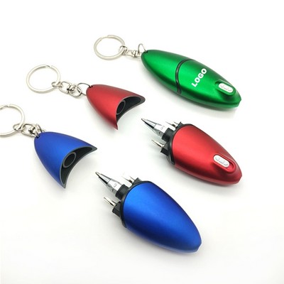 5" 1 Multi Functional Ballpoint Pens with LED Light