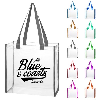 PVC Transparent Stadium Tote Bag