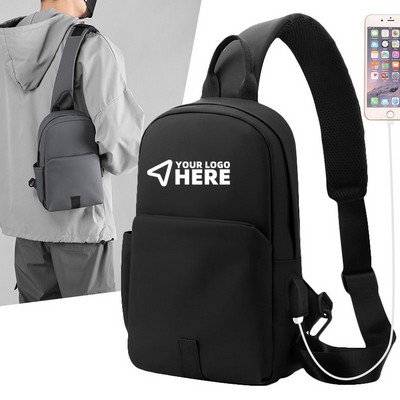 Korean Version Of The Casual Men's Bags Single Shoulder Diagonal Cross-Body Bag