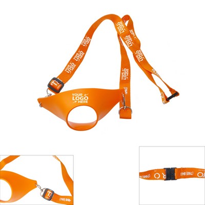 PVC Wine Glasses Holder with Lanyard