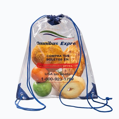 Clear PVC Drawstring Backpack
