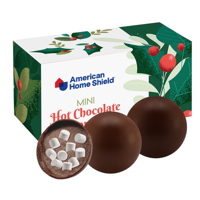 2 Pack Classic Hot Chocolate Bombs in a Box - Classic Milk & Classic Dark