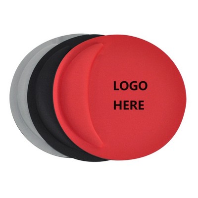 Round Moon Gel Mouse Pad With Wrist Rest