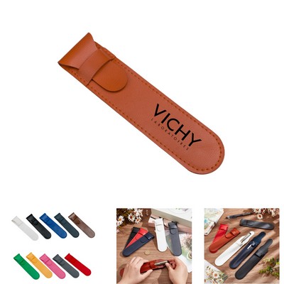 PU Leather Pen Sleeve Pouch