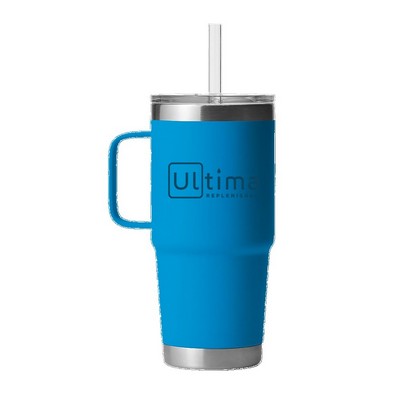 25oz. Insulated Tumbler with Handle and Straw
