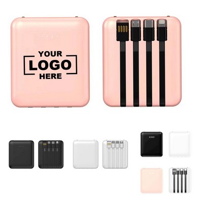 Compact 10000mAh Portable Power Bank Charger