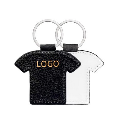 Pu Leather Heat Transfer Keychain