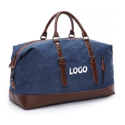Vintage Canvas Travel Duffel Bag