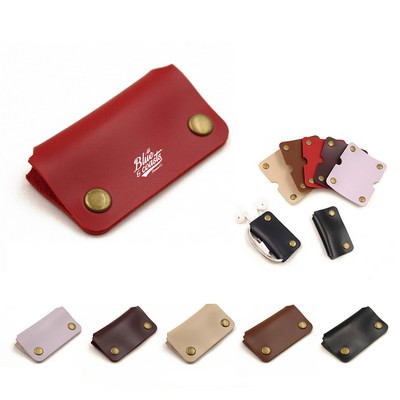 Leather Data Cord Organizer