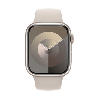 Apple Watch Series 9 Gps 45Mm Starlight Aluminum Case W/ Starlight M/L Sport Band