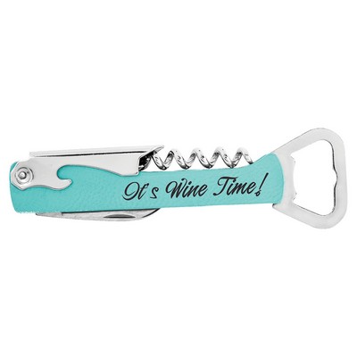 Leatherette Wine Bottle Opener