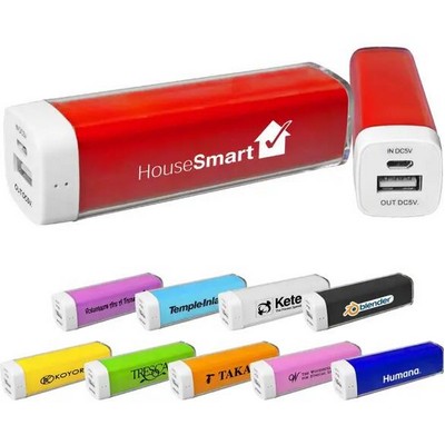 Portable Plastic Power Bank 2200mah