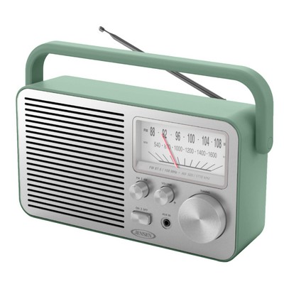 Jensen Audio Green Portable Am/Fm Radio