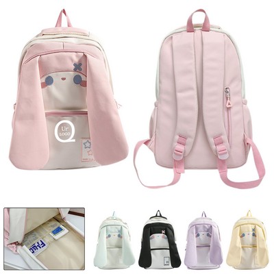 11.8 X 6.3 X 17.3" High School Girl Backpack