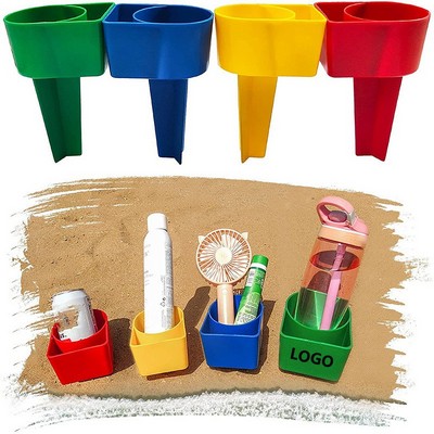Beach Cup Holder With Pocket