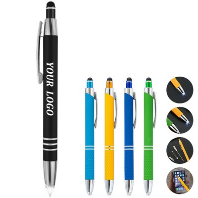 3" 1 Soft Touch Pen With Light
