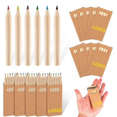 Wooden Pencil Set 6 Colors