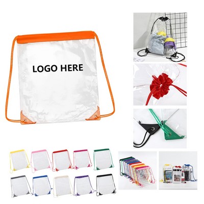 PVC Clear Drawstring Security Bag