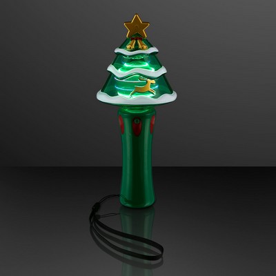 Fun Lights Christmas Tree Wand Spinner, 7.7" - BLANK