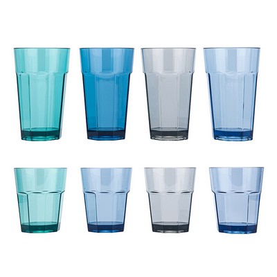 Transparent Tritan Shatter proof Octagon Cup – Heat-Resistant Drinking Glass