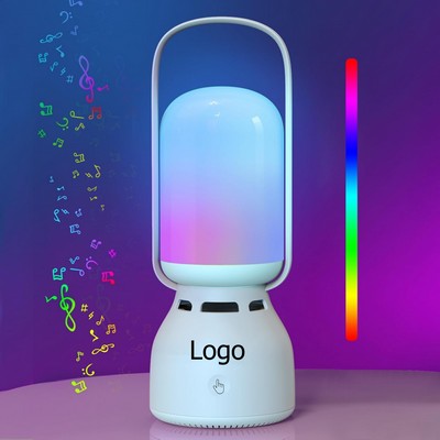 Bluetooth Speaker with Lights Rechargeable, Touch Control Dimmable Color Night Light