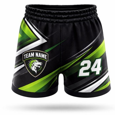 Unisex Sublimated Rugby Shorts Interlock 280GSM
