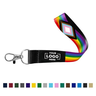 Full Color Sublimated Wrist Keychain Lanyard
