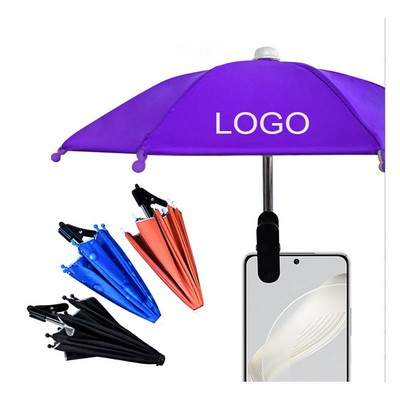 Plastic and Rubber Outdoor Mobile Phone Stand Sun Umbrella