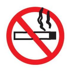 No Smoking Sign Promotional Magnet w/ Strip Magnet (6 Square Inch)