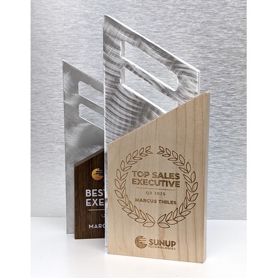 Small Geo Slant Proper Award