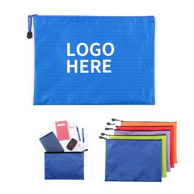 Water-Resistant Nylon Zip File Organizers